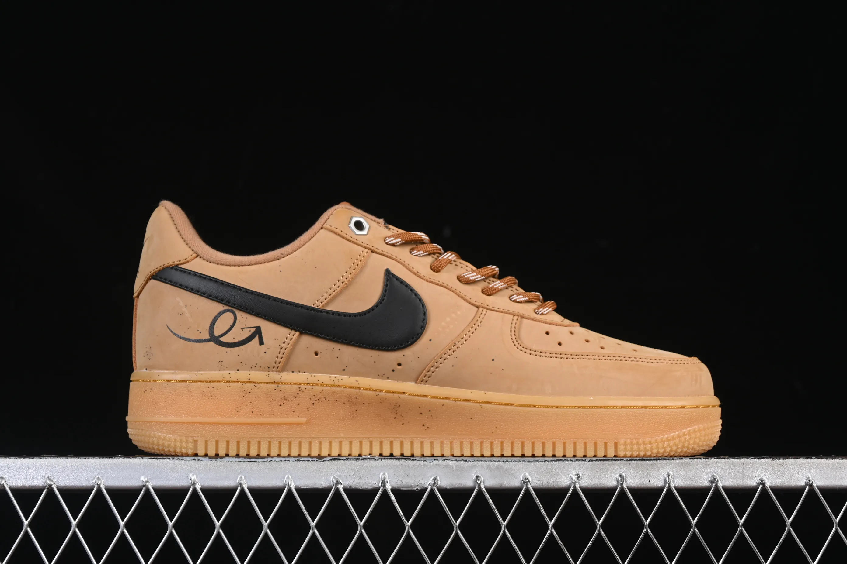 All categories Nk Air Force 1 Air Force series Nk Air Force 1 Low Air Force low top Nike Air Force 1'07 Low Wheat color graffiti Air Force 1 low top casual sneakers CJ9179-700